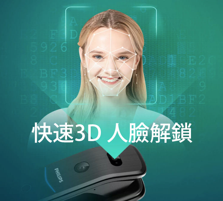 Philips電子鎖 人面709-FVP