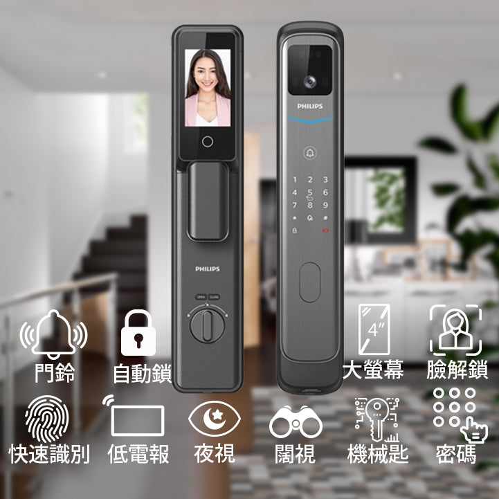 Philips電子鎖 人面702-FVP